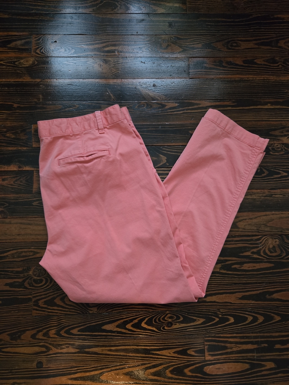 GAP Coral Pink Skinny Chino Pants Mid Rise Full Length Stretch Khakis Size 14